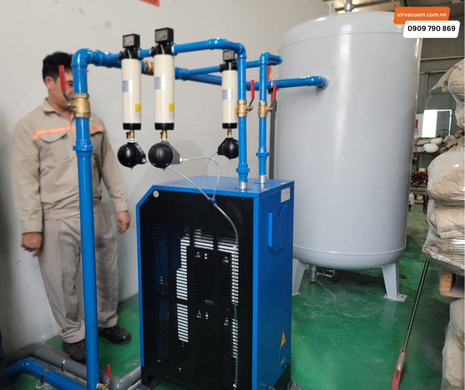 Lắp đặt hệ thống máy nén khí trung tâm United Compressor Systems 22KW