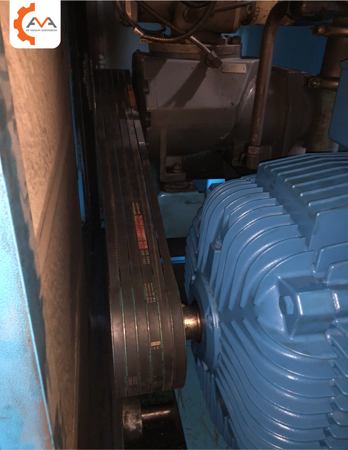 Thay động cơ Weg 110KW mới cho máy nén khí Compare